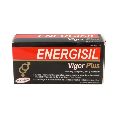 Comprar ENERGISIL VIGOR PLUS 60 CAPSULAS al mejor precio en NuestraFarma, tu farmacia online