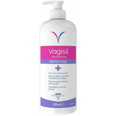 Comprar VAGISIL HIGIENE INTIMA DIARIA PROTECT PLUS 500 ML al mejor precio en NuestraFarma, tu farmacia online