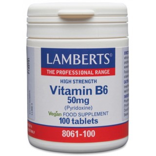 LAMBERTS VITAMINA B6 50 MG 100 TABLETAS 8061