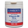 LAMBERTS VITAMINA B6 50 MG 100 TABLETAS 8061