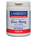 LAMBERTS ZINC 15 MG 90 TABLETAS 8282