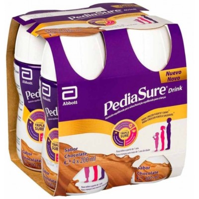 Comprar PEDIASURE DRINK SABOR CHOCOLATE 4 X 200 ML al mejor precio en NuestraFarma, tu farmacia online