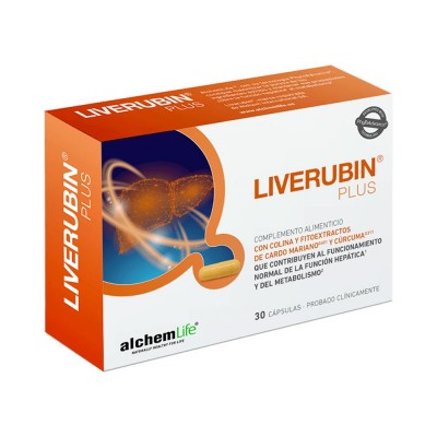 Comprar ALCHEMLIFE LIVERUBIN PLUS 30 CAPSULAS al mejor precio en NuestraFarma, tu farmacia online