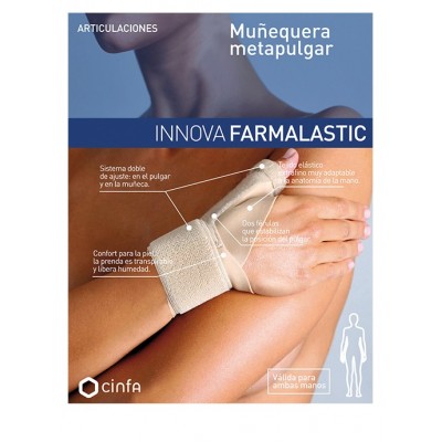 Comprar FARMALASTIC INNOVA MUÑEQUERA METAPULGAR TALLA - 1 al mejor precio en NuestraFarma, tu farmacia online