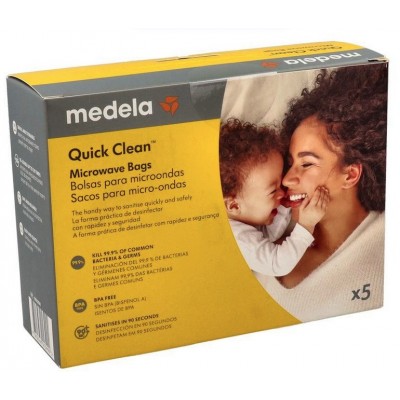 Comprar MEDELA BOLSAS DE ESTERILIZACIÓN PARA MICROONDAS QUICK CLEAN 5 UNIDADES al mejor precio en NuestraFarma, tu farmacia online
