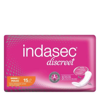 Comprar INDASEC DISCREET MAXI 15 U al mejor precio en NuestraFarma, tu farmacia online