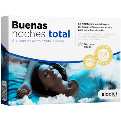 Comprar ELADIET BUENAS NOCHES TOTAL 30 COMPRIMIDOS al mejor precio en NuestraFarma, tu farmacia online