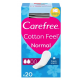 CAREFREE COTTON FEEL NORMAL FRAGANCIA FRESCA 20 SALVASLIP
