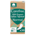 CAREFREE 100% ORGANIC COTTON TOPSHEET NORMAL SIN FRAGANCIA 30 SALVASLIP