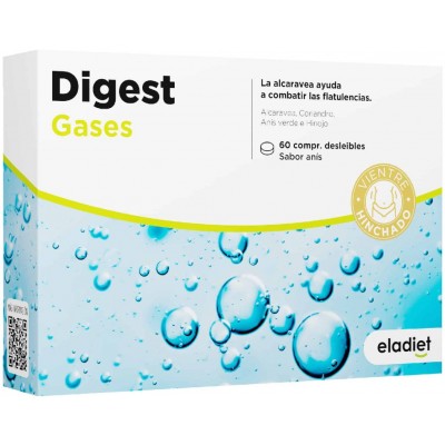 Comprar ELADIET DIGEST GASES 60 COMPRIMIDOS DESLEIBLES al mejor precio en NuestraFarma, tu farmacia online