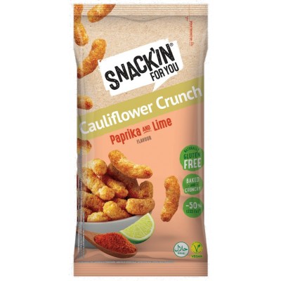 Comprar SNACK'IN FOR YOU CAULIFLOWER CRUNCH 1 BOLSA 80 G SABOR PAPRIKA AND LIME al mejor precio en NuestraFarma, tu farmacia online