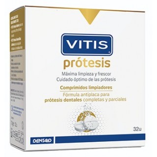 VITIS PROTESIS COMPRIMIDOS LIMPIADORES (ANTIGUO FITTYDENT COMPRIMIDOS LIMPIADORES) 32 UNIDADES