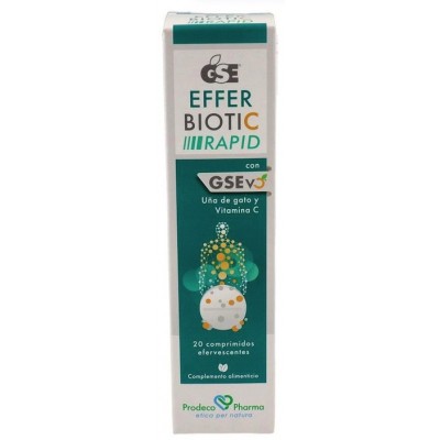 Comprar GSE EFFERBIOTIC RAPID 20 COMPRIMIDOS EFERVESCENTES al mejor precio en NuestraFarma, tu farmacia online