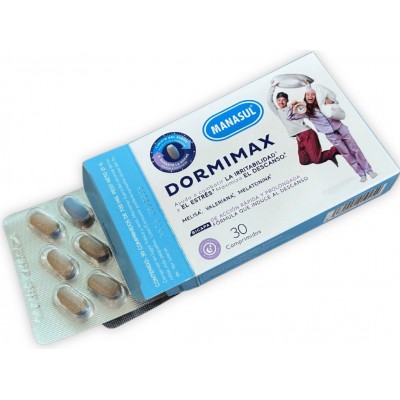 Comprar MANASUL DORMI MAX 30 COMPRIMIDOS al mejor precio en NuestraFarma, tu farmacia online