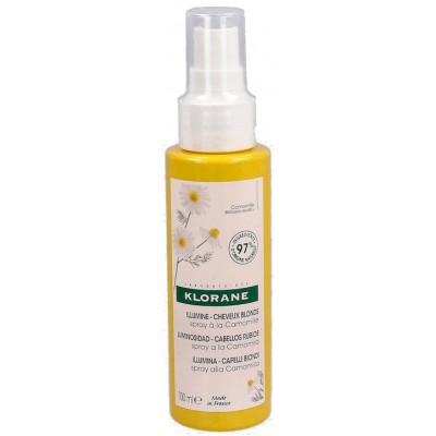 Comprar KLORANE SPRAY A LA CAMOMILA ILUMINADOR CABELLOS RUBIOS 100 ML al mejor precio en NuestraFarma, tu farmacia online