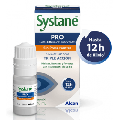Comprar SYSTANE PRO GOTAS OFTALMICAS LUBRICANTES 10 ML al mejor precio en NuestraFarma, tu farmacia online