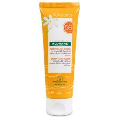 Comprar KLORANE POLYSIANES CREMA SOLAR SUBLIME SPF50+ ROSTRO 50 ML al mejor precio en NuestraFarma, tu farmacia online