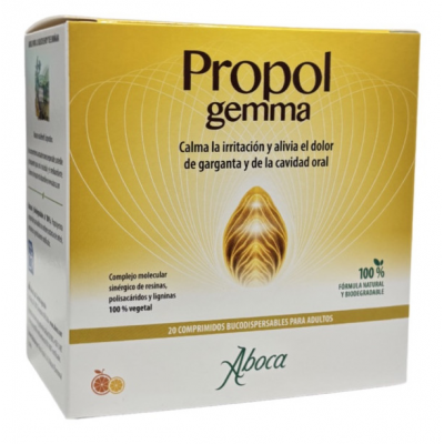 Comprar PROPOLGEMMA ADULTOS 20 COMPRIMIDOS BUCODISPERSABLES al mejor precio en NuestraFarma, tu farmacia online