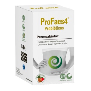 PROFAES4 PERMEABIOTIC SABOR FRUTAS TROPICALES 14 SOBRES