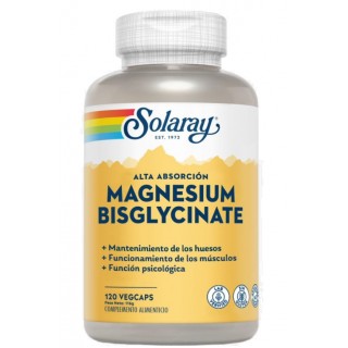 SOLARAY MAGNESIO BISGLICINATO 120 CAPSULAS VEGETALES
