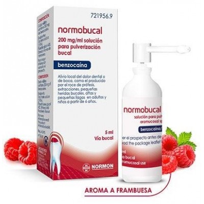 Comprar NORMOBUCAL 200 mg/ml SOLUCION PARA PULVERIZACION BUCAL 1 FRASCO 5 ml al mejor precio en NuestraFarma, tu farmacia online