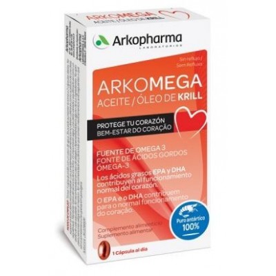 Comprar ARKOMEGA ACEITE DE KRILL 15 CAPSULAS al mejor precio en NuestraFarma, tu farmacia online