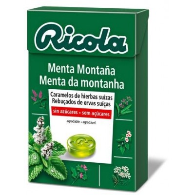 Comprar RICOLA CARAMELO MENTA DE MONTAÑA SIN AZUCAR 50 G al mejor precio en NuestraFarma, tu farmacia online