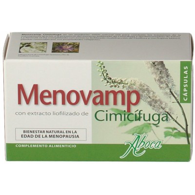 Comprar MENOVAMP CIMICIFUGA 60 CAPSULAS al mejor precio en NuestraFarma, tu farmacia online