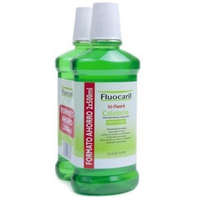 Comprar FLUOCARIL BI FLUORE COLUTORIO 2X500 ML al mejor precio en NuestraFarma, tu farmacia online