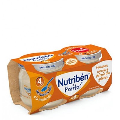 Comprar NUTRIBEN POTITO INTRODUCCION MANZANA, NARANJA Y PLATANO CON GALLETA 2 X 120 G al mejor precio en NuestraFarma, tu farmacia online