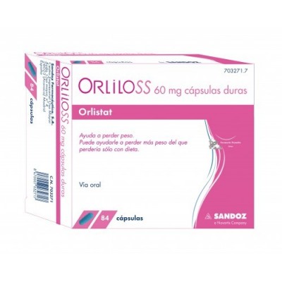 Comprar ORLILOSS 60 mg 84 CAPSULAS al mejor precio en NuestraFarma, tu farmacia online