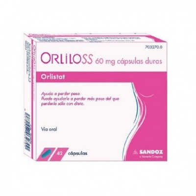 Comprar ORLILOSS 60 mg 42 CAPSULAS al mejor precio en NuestraFarma, tu farmacia online