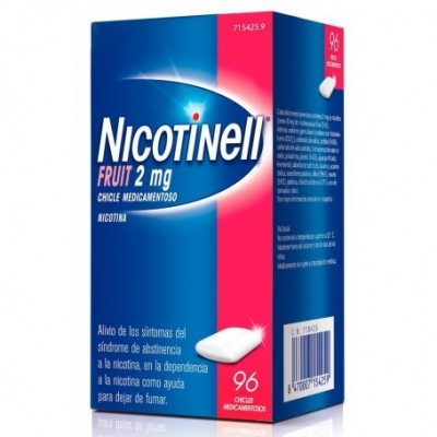 Comprar NICOTINELL FRUIT 2 MG 96 CHICLES MEDICAMENTOSOS al mejor precio en NuestraFarma, tu farmacia online