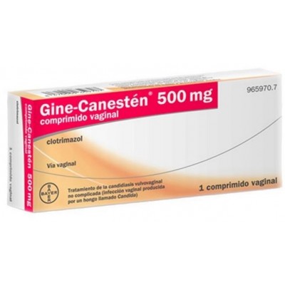 Comprar GINE-CANESTEN 500 MG 1 COMPRIMIDO VAGINAL al mejor precio en NuestraFarma, tu farmacia online