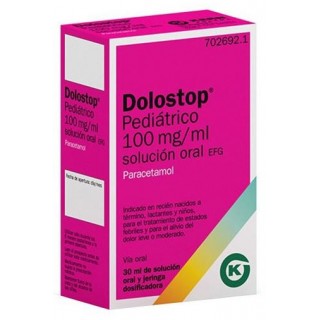 DOLOSTOP PEDIATRICO 100 mg/ml SOLUCION ORAL 1 FRASCO 30 ml