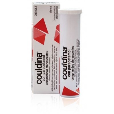 Comprar COULDINA CON PARACETAMOL 650 mg/4 mg/10 mg 20 COMPRIMIDOS EFERVESCENTES al mejor precio en NuestraFarma, tu farmacia online