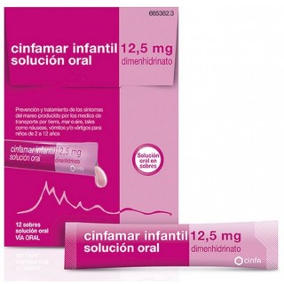 CINFAMAR INFANTIL 12,5 mg 12 SOBRES SOLUCION ORAL 5 ml