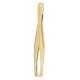 BETER PINZA DEPILAR PUNTA RECTA DORADA 7.5 CM