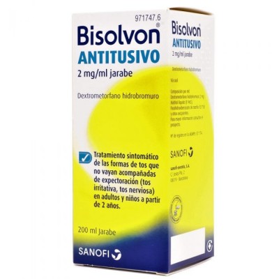 Comprar BISOLVON ANTITUSIVO 2 MG/ML JARABE 1 FRASCO 200 ML al mejor precio en NuestraFarma, tu farmacia online