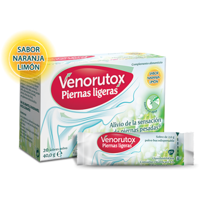 Comprar VENORUTOX PIERNAS LIGERAS 20 SOBRES al mejor precio en NuestraFarma, tu farmacia online