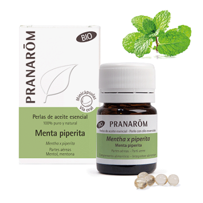 Comprar PRANAROM MENTA PIPERITA PERLAS AE BIO 60 MINICAPS al mejor precio en NuestraFarma, tu farmacia online