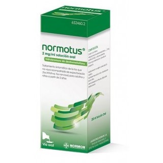 NORMOTUS ANTITUSIVO 2 mg/ml SOLUCION ORAL 1 FRASCO 200 ml