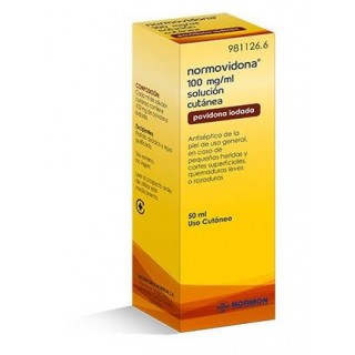 NORMOVIDONA 100 mg/ml SOLUCION CUTANEA 1 FRASCO 50 ml