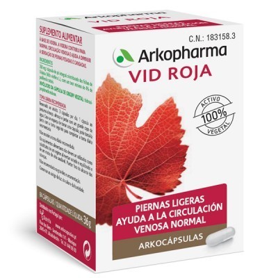 Comprar ARKOCAPSULAS VID ROJA 84 CAPSULAS al mejor precio en NuestraFarma, tu farmacia online