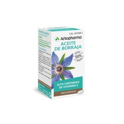 Comprar ARKOCAPSULAS ACEITE DE BORRAJA BIO 50 CAPSULAS al mejor precio en NuestraFarma, tu farmacia online