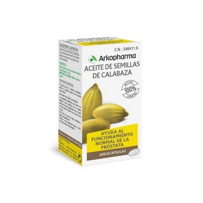 Comprar ARKOCAPSULAS ACEITE DE SEMILLAS DE CALABAZA 50 CAPSULAS al mejor precio en NuestraFarma, tu farmacia online