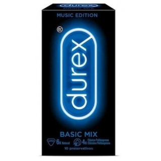 DUREX MUSIC BASIC MIX 10 PRESERVATIVOS