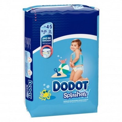 Comprar DODOT SPLASHERS TALLA 4-5 (9-15 KG) 11 UNIDADES al mejor precio en NuestraFarma, tu farmacia online