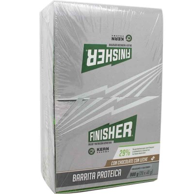 Comprar FINISHER BARRITAS PROTEICAS CHOCOLATE CON LECHE 20 BARRITAS al mejor precio en NuestraFarma, tu farmacia online