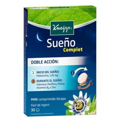Comprar KNEIPP SUEÑO COMPLET 30 COMPRIMIDOS al mejor precio en NuestraFarma, tu farmacia online